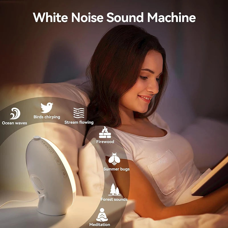 Wake up Light Alarm Clock Sunrise/Sunset Simulation Digital Clock with Night Light FM Radio Desk Clocks