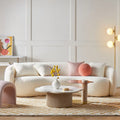 Yazgur 93.6" Curved Modern Upholstered Sofa