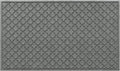 Cordova Front Door Mat Indoor Outdoor Entrance, Absorbent All-Weather Doormat Non-Slip Rubber Backing, Dirt & Moisture Trapper, Low Profile, Easy Clean, Made in USA, 35"X59" Medium Grey