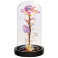 Roses Gifts for Women, Mom Birthday Gifts, Colorful Artificial Flower Rose Light Gift in a Glass Dome, Gifts for Daughter Women Mom Rose Gifts for Mothers Day, Valentines Day, Anniversary