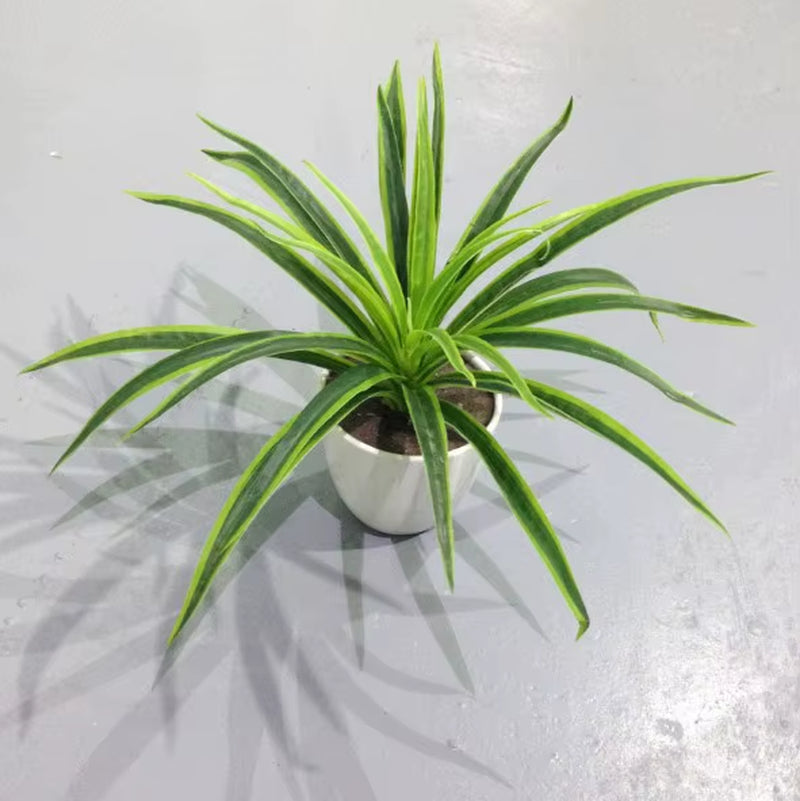 Artificial Plastic Plants Chlorophytum Branch Home Decorative Fake Plants Indoor Potted Table Decoration NO Pot