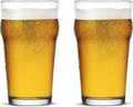 Pint Glasses,20Oz British Beer Glass,Classics Craft Beer Glasses,Premium Beer Glasses Tumbler Set of 2, Pub Beer Glasses,Unique Design Beer Glasses Easy Stacking in the Cupboard