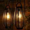 2 Pack Solar Garden Lights - Black, Waterproof, LED, Hanging Mount, 5W, IP44
